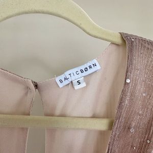 Baltic Born Long Sleeve Gold Maxi Dress